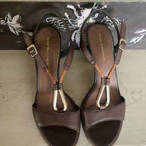Tommy Hilfiger Brown Sandals